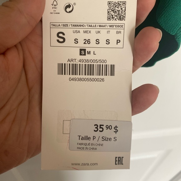 Zara gold buckle knit top - Picture 6 of 6